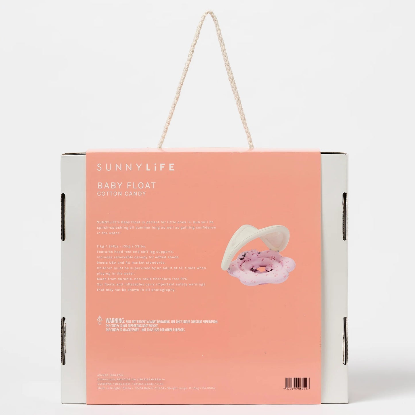 Load image into Gallery viewer, Baby Float Cotton Candy Cherry - Pool Inflatable
