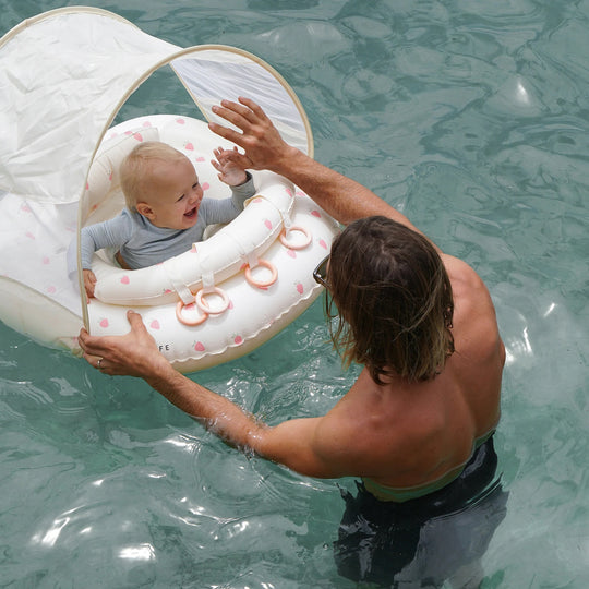 Load image into Gallery viewer, Interactive Baby Float Strawberry Sunshine Pink - Pool Inflatable
