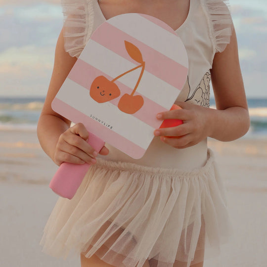 Load image into Gallery viewer, Kids Velcro Beach Bats Cotton Candy Cherry - Beach Toy
