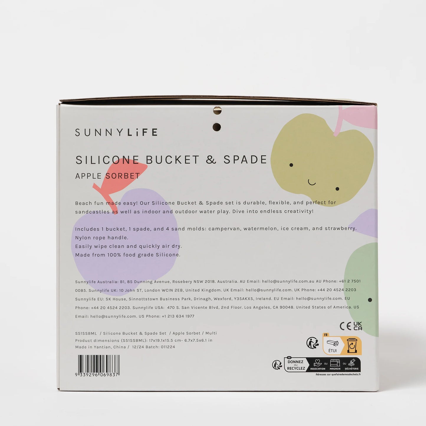 Load image into Gallery viewer, Silicone Bucket &amp;amp; Spade Set Apple Sorbet Multi
