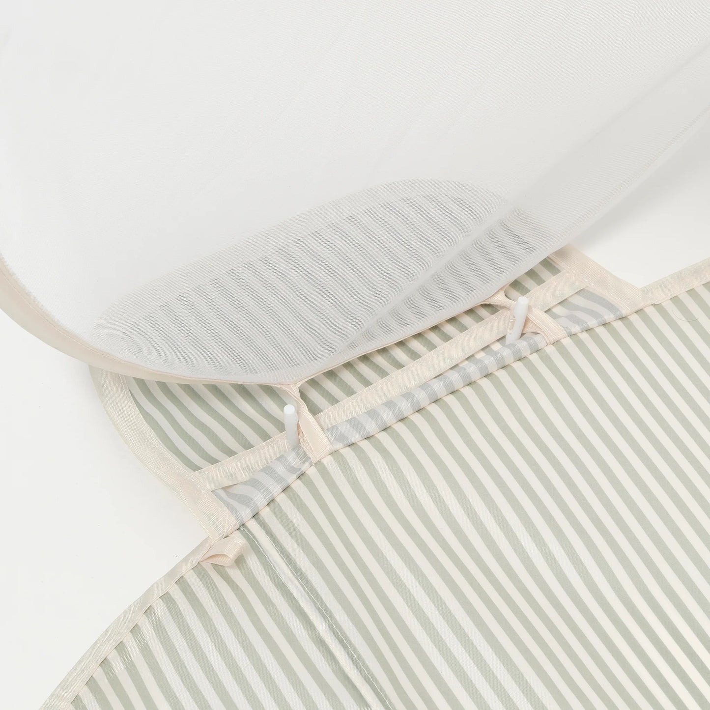 Load image into Gallery viewer, Solo Sun Shader La Palma Sage Stripe - Beach Chair
