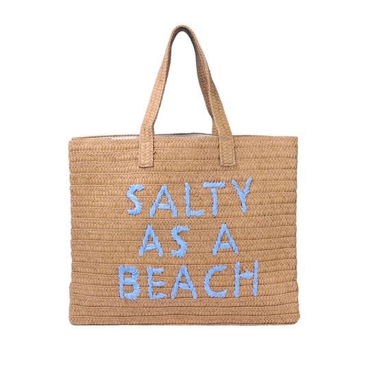 Salty As a Beach Tote Bag Sand Lavender