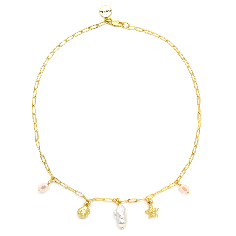Scorpio Chain Pearl Necklace
