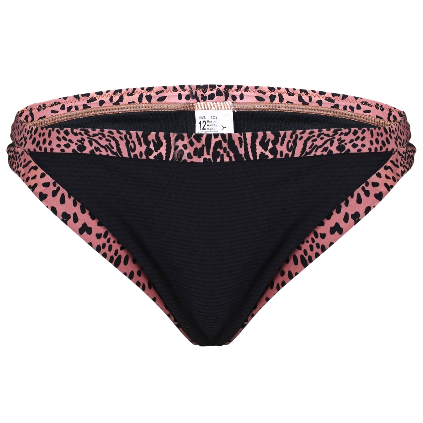 Brazilian Bikini Bottoms With Contrast Banding - Bikini Bottom
