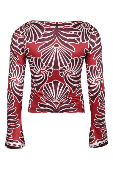 Sienna Sleeved Top Brodie Red