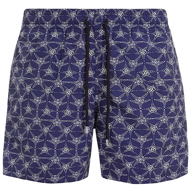 Men Swim Shorts Stars Navy Blue