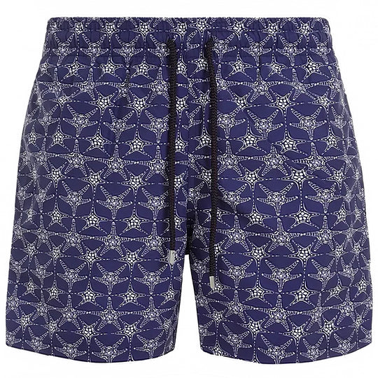 Men Swim Shorts Stars Navy Blue