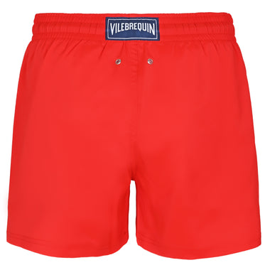 Men Fitted Stretch Swim Short Red - Men’s Swim Shorts