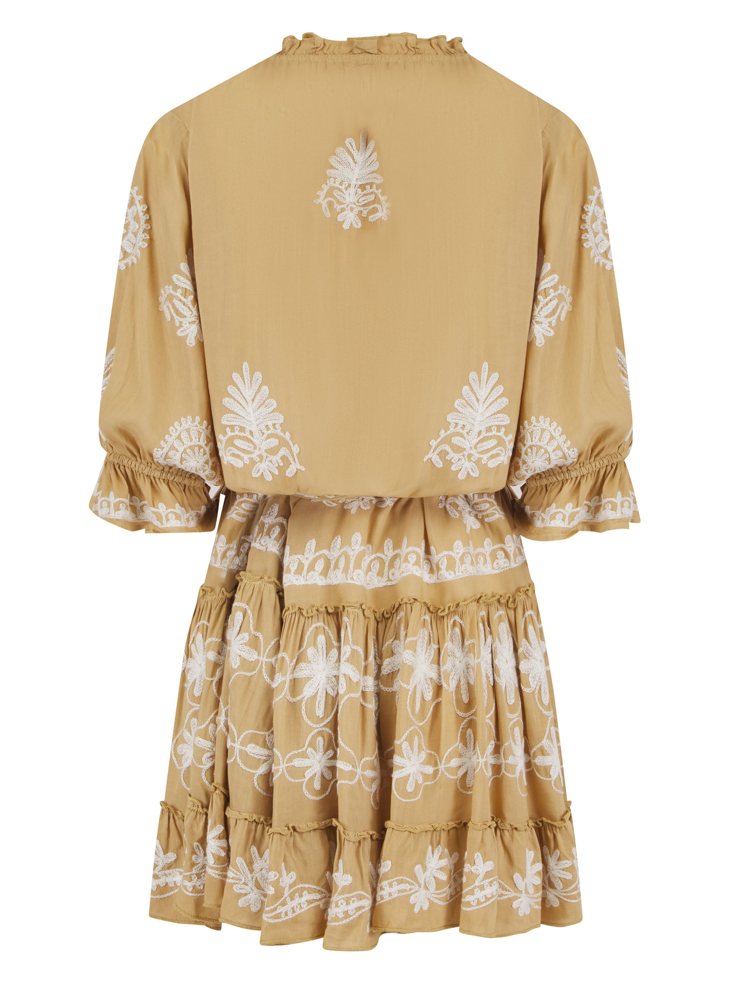 Sia Coffee Pearl Mini Dress - Dress