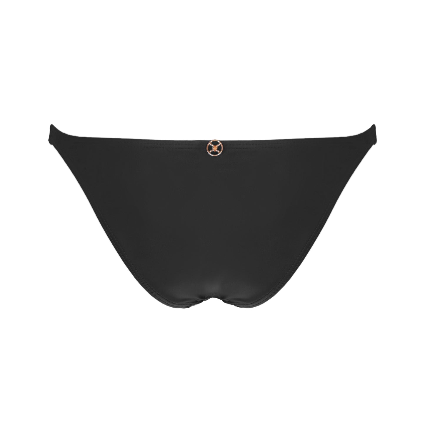 Load image into Gallery viewer, Solid Paula Brazilian Bottom Black - Bikini Bottom
