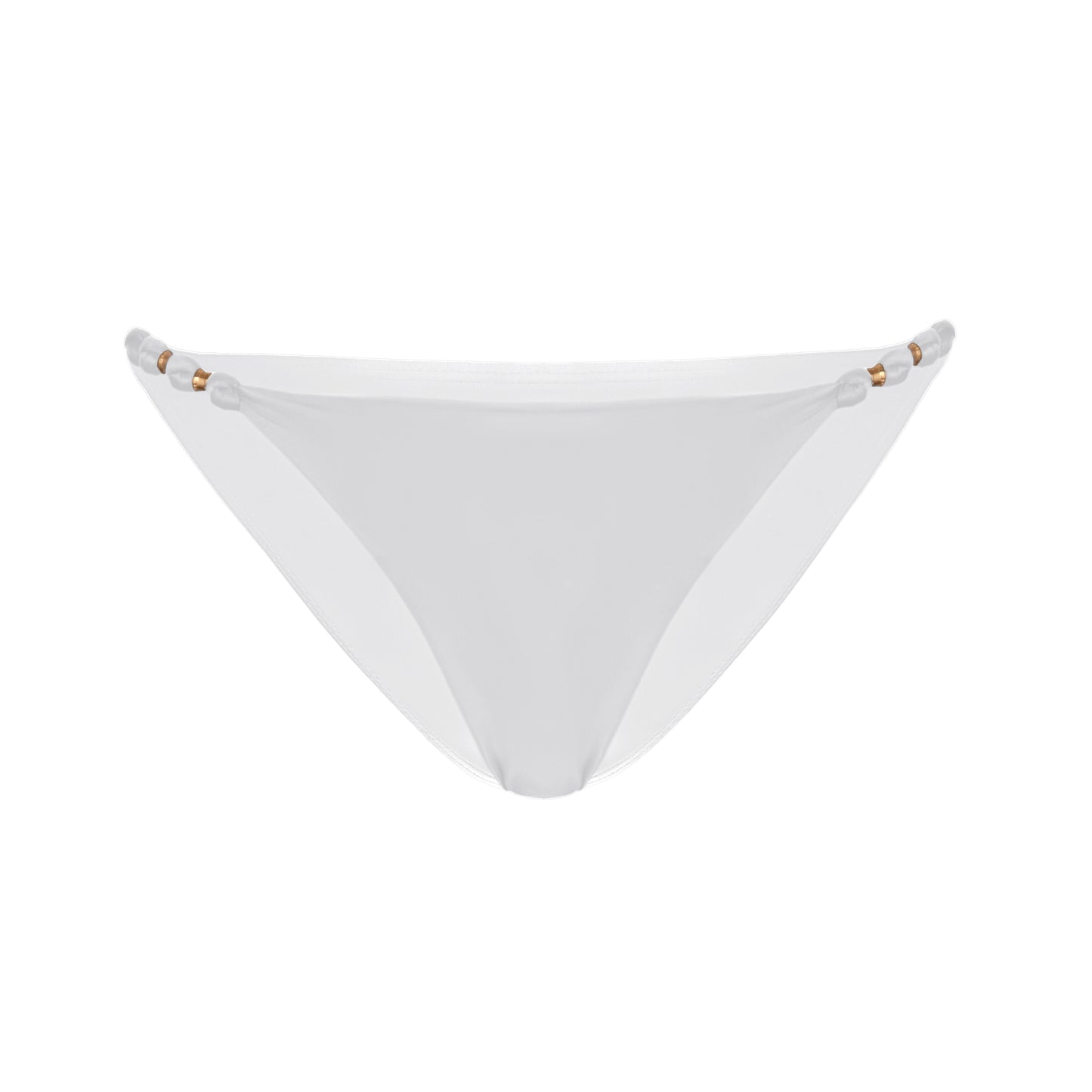 Solid Paula Brazilian Bottom White - Bikini Bottom