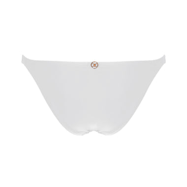 Solid Paula Brazilian Bottom White - Bikini Bottom