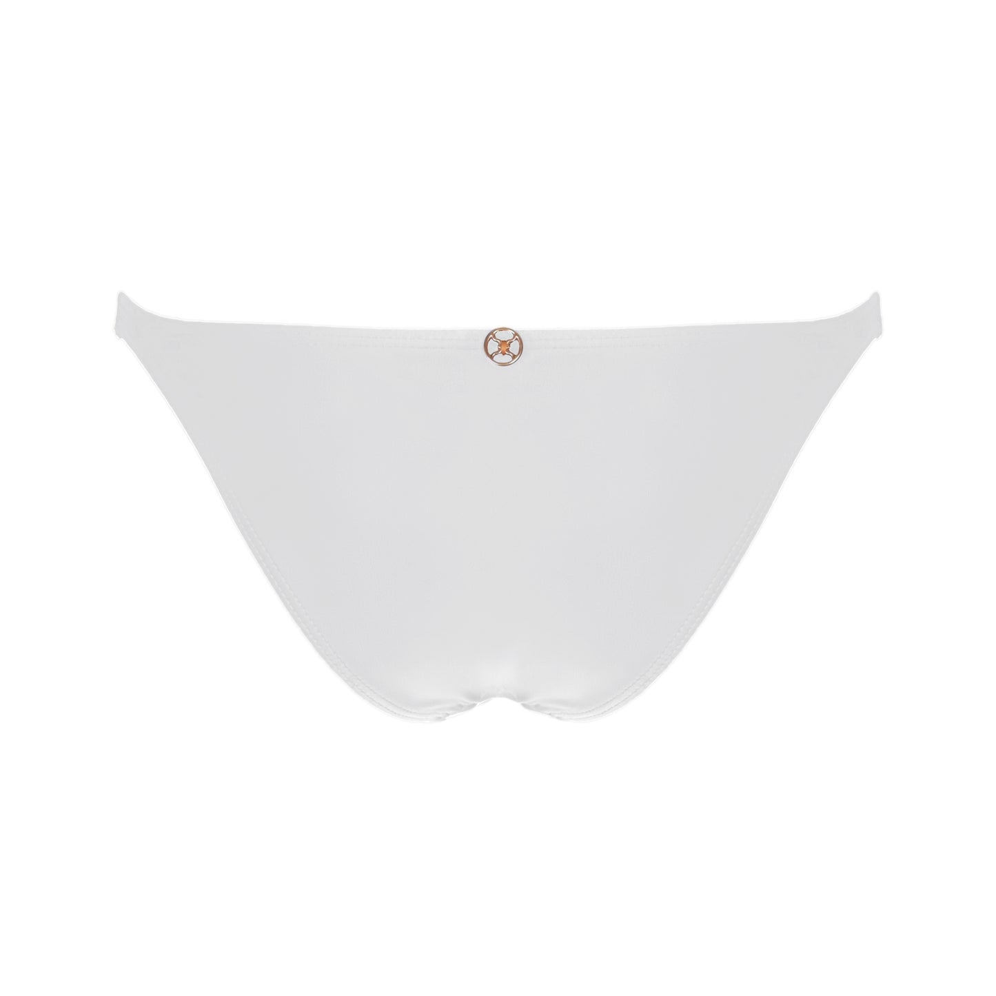 Load image into Gallery viewer, Solid Paula Brazilian Bottom White - Bikini Bottom
