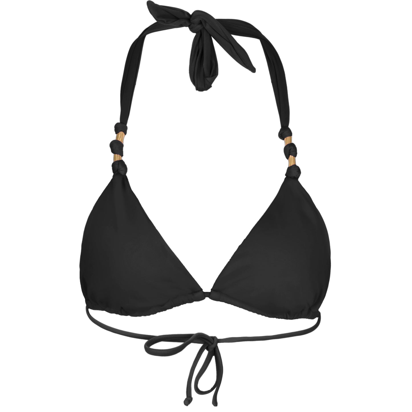 Load image into Gallery viewer, Solid Paula Top Black - Bikini Top
