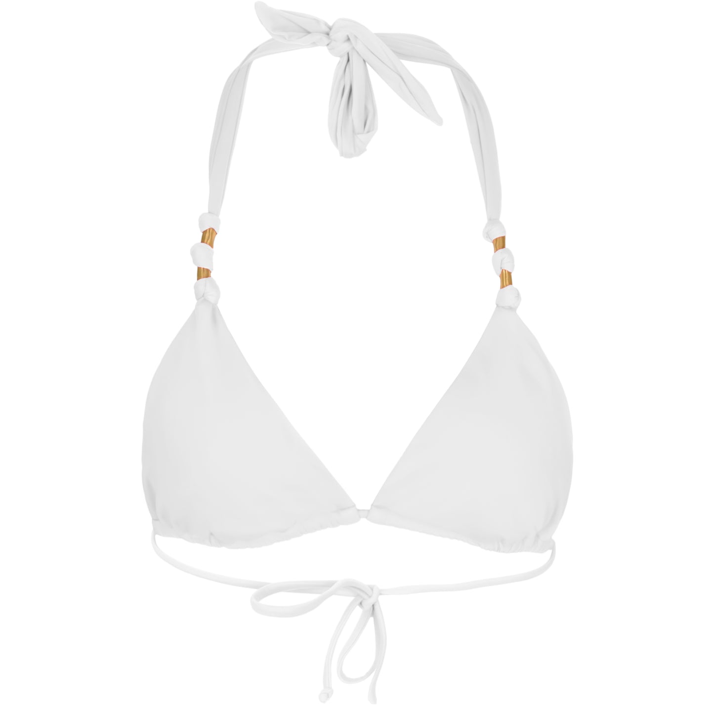 Load image into Gallery viewer, Solid Paula Top White - Bikini Top
