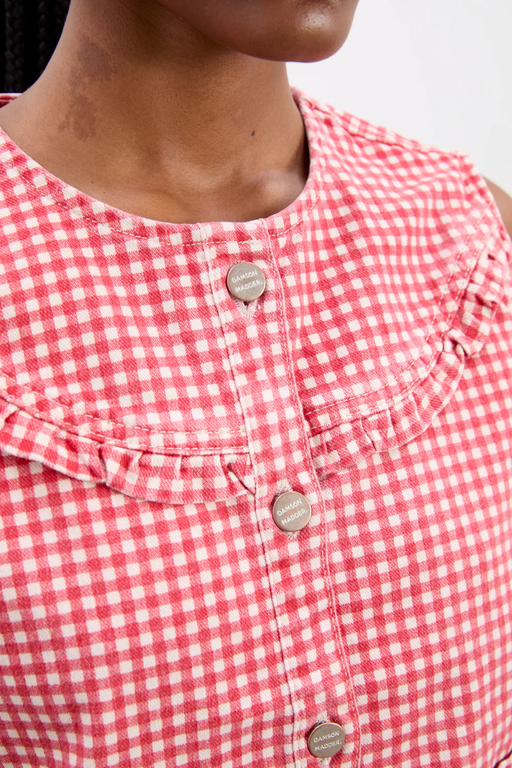 Load image into Gallery viewer, Mari Top Red Gingham
