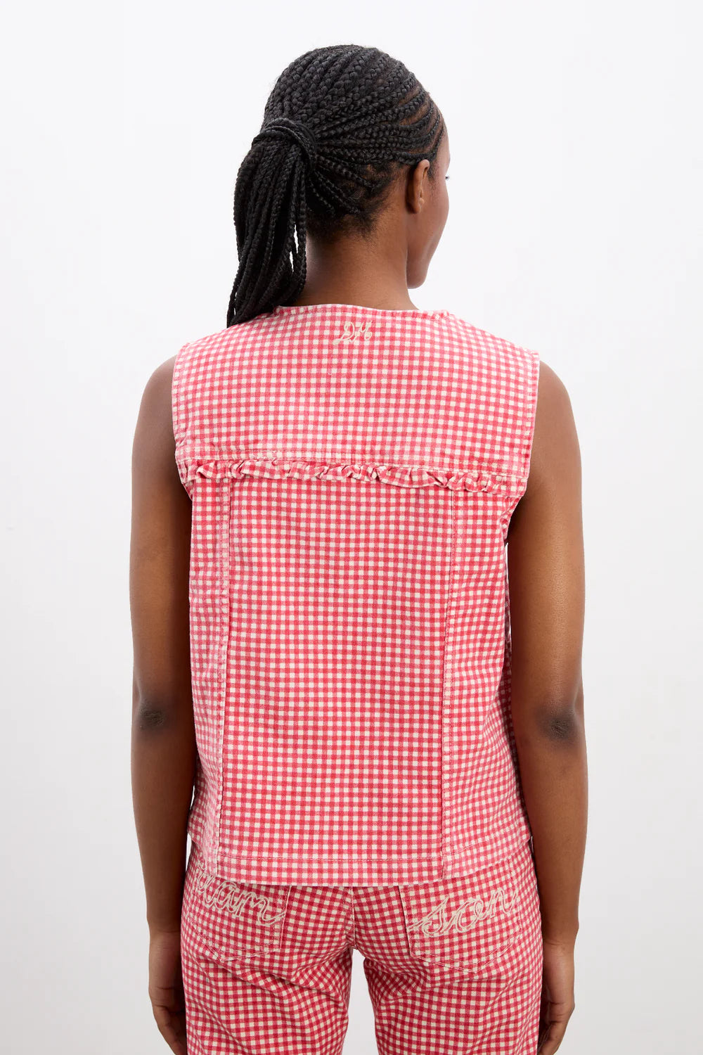 Load image into Gallery viewer, Mari Top Red Gingham
