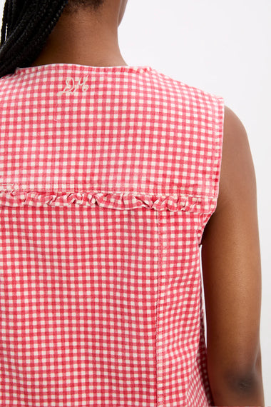 Mari Top Red Gingham