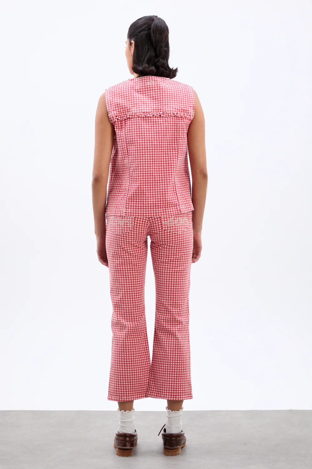 Load image into Gallery viewer, Kenny Jeans Red Gingham
