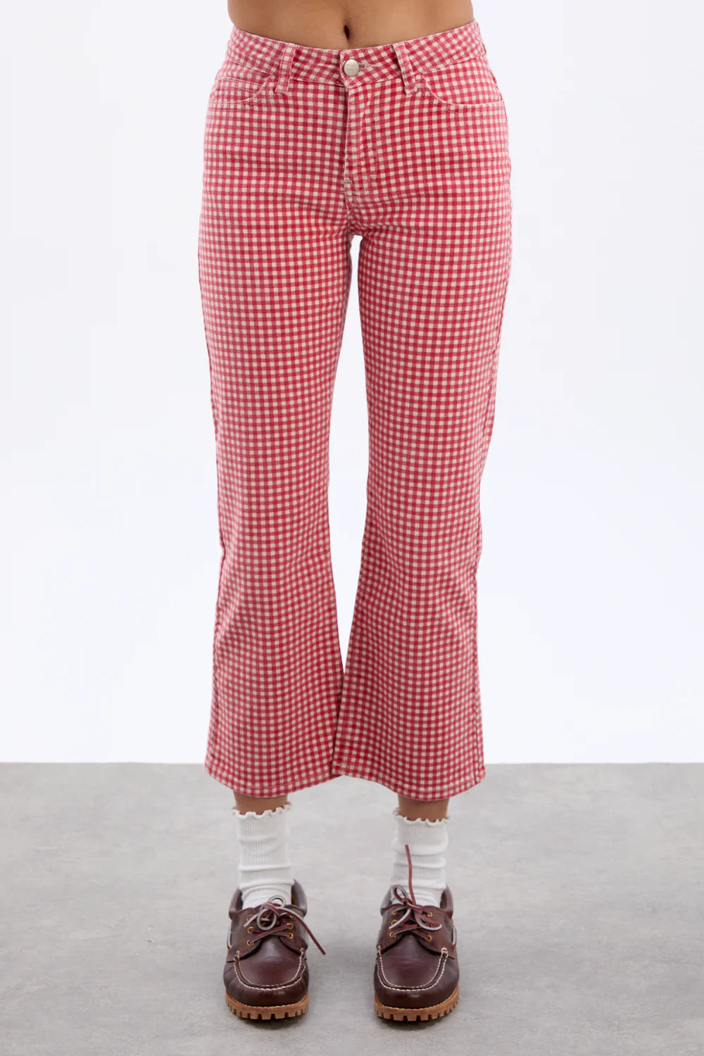 Load image into Gallery viewer, Kenny Jeans Red Gingham
