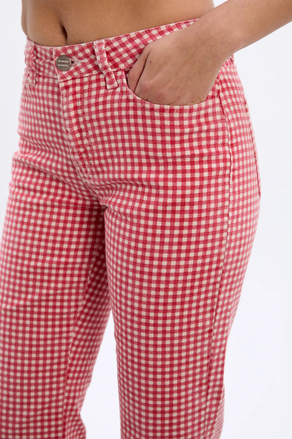 Load image into Gallery viewer, Kenny Jeans Red Gingham
