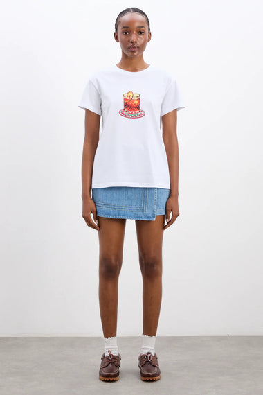 Negroni Shrunken Tee White