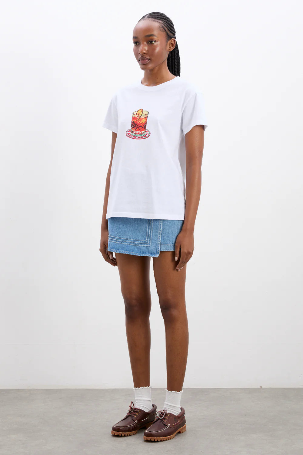 Load image into Gallery viewer, Negroni Shrunken Tee White
