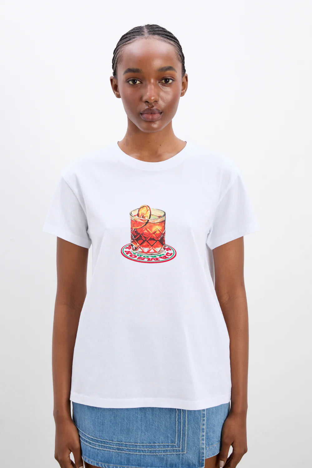 Load image into Gallery viewer, Negroni Shrunken Tee White

