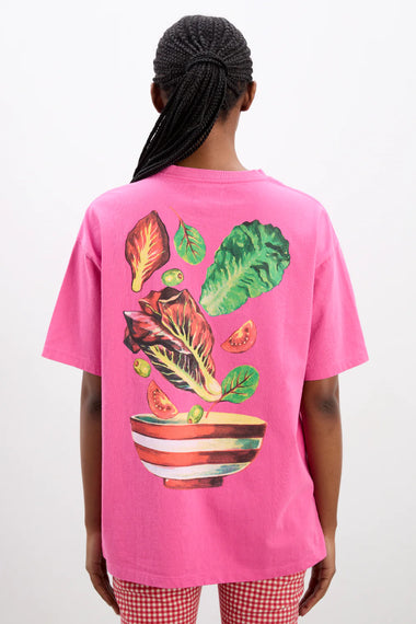 Salad Boyfriend Tee Pink