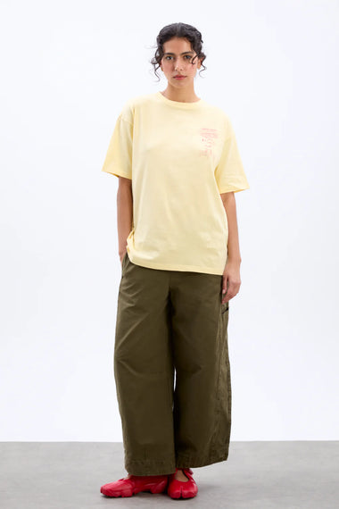 Pizza Party Boyfriend Tee Yellow