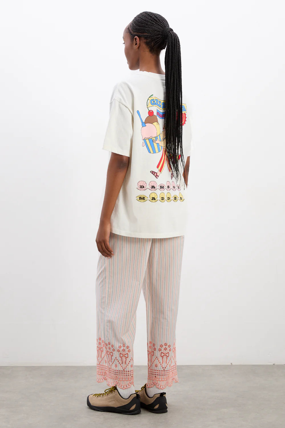 Load image into Gallery viewer, Gelati Girl Boyfriend Tee White
