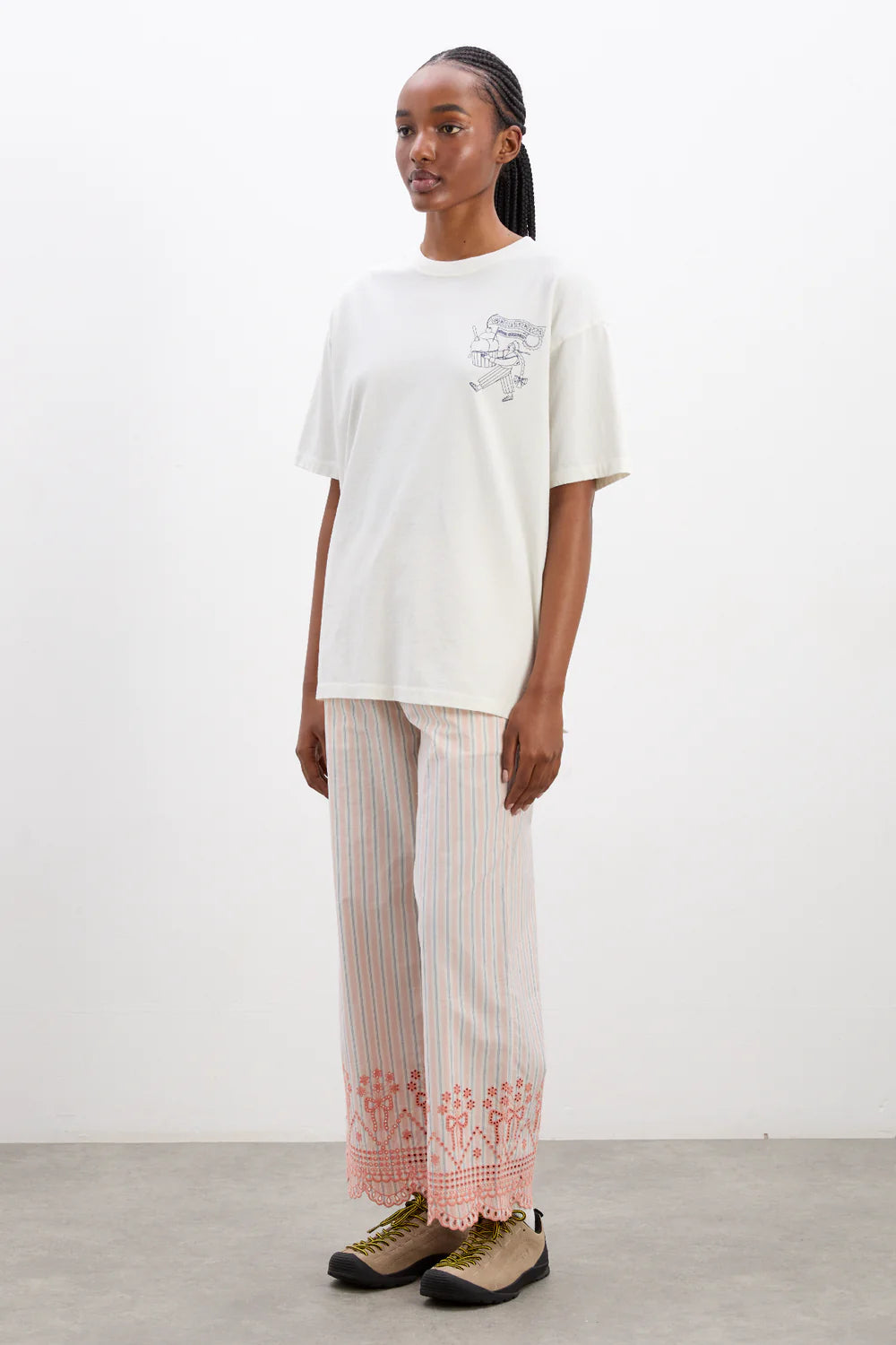 Load image into Gallery viewer, Gelati Girl Boyfriend Tee White
