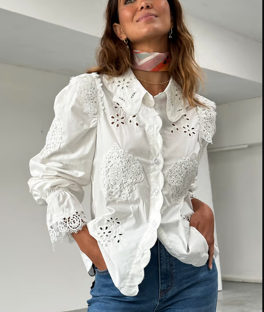 Load image into Gallery viewer, White Sicily Shirt - Top
