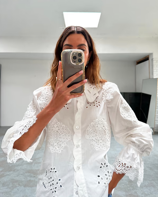 Load image into Gallery viewer, White Sicily Shirt - Top
