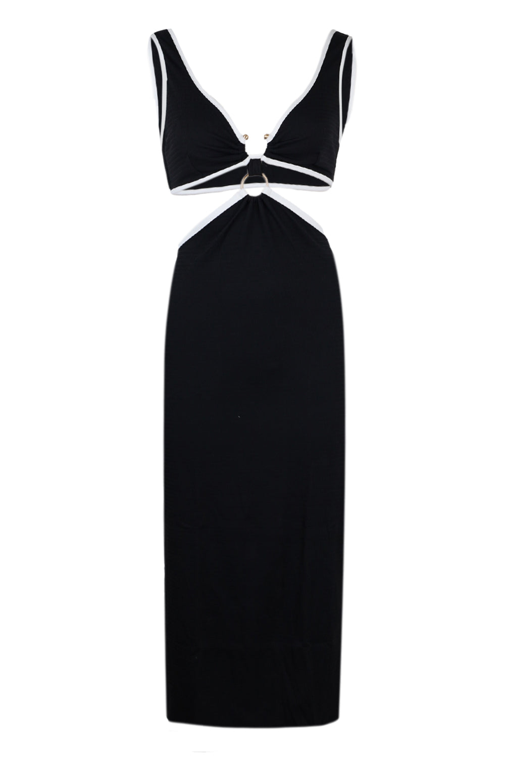 Load image into Gallery viewer, Beach Bound Midi Dress Black
