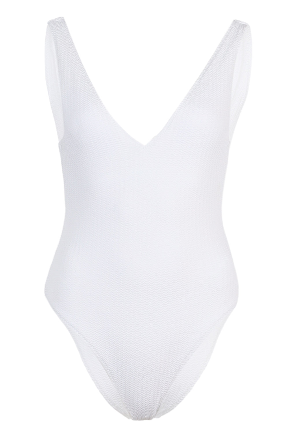 Load image into Gallery viewer, Deep V Neck One Piece White
