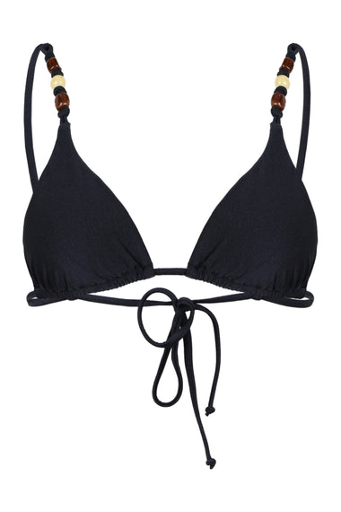 Palermo Slide Tri Bikini Top Black