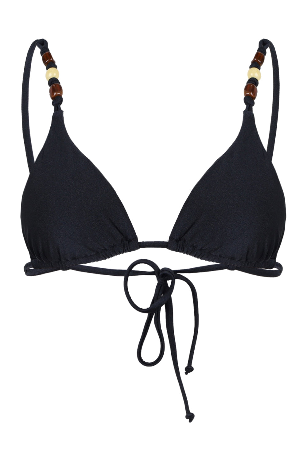 Load image into Gallery viewer, Palermo Slide Tri Bikini Top Black
