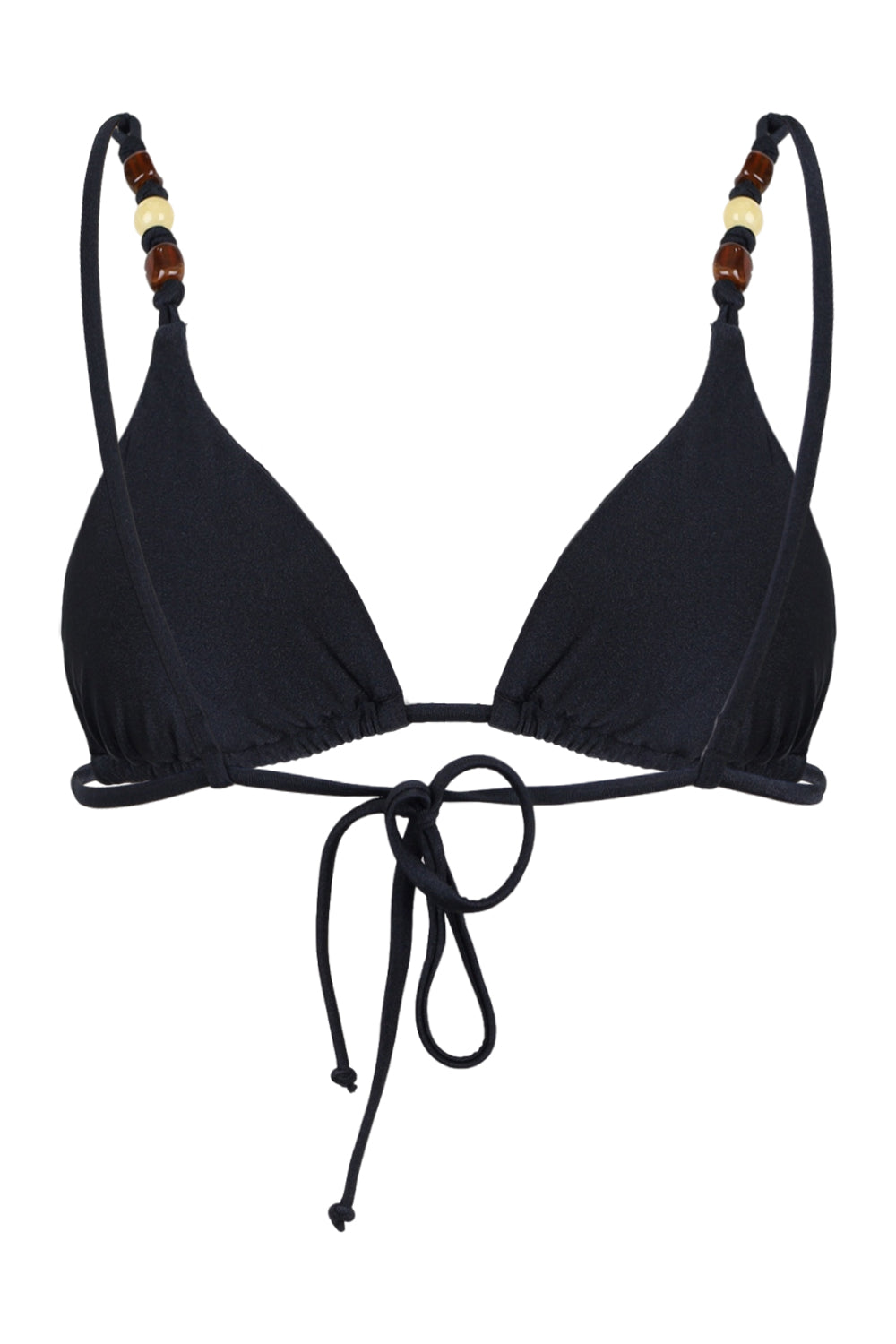 Load image into Gallery viewer, Palermo Slide Tri Bikini Top Black
