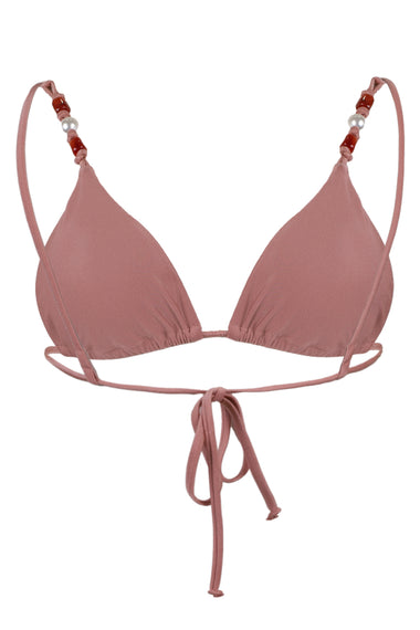 Palermo Slide Tri Bikini Top Mocha