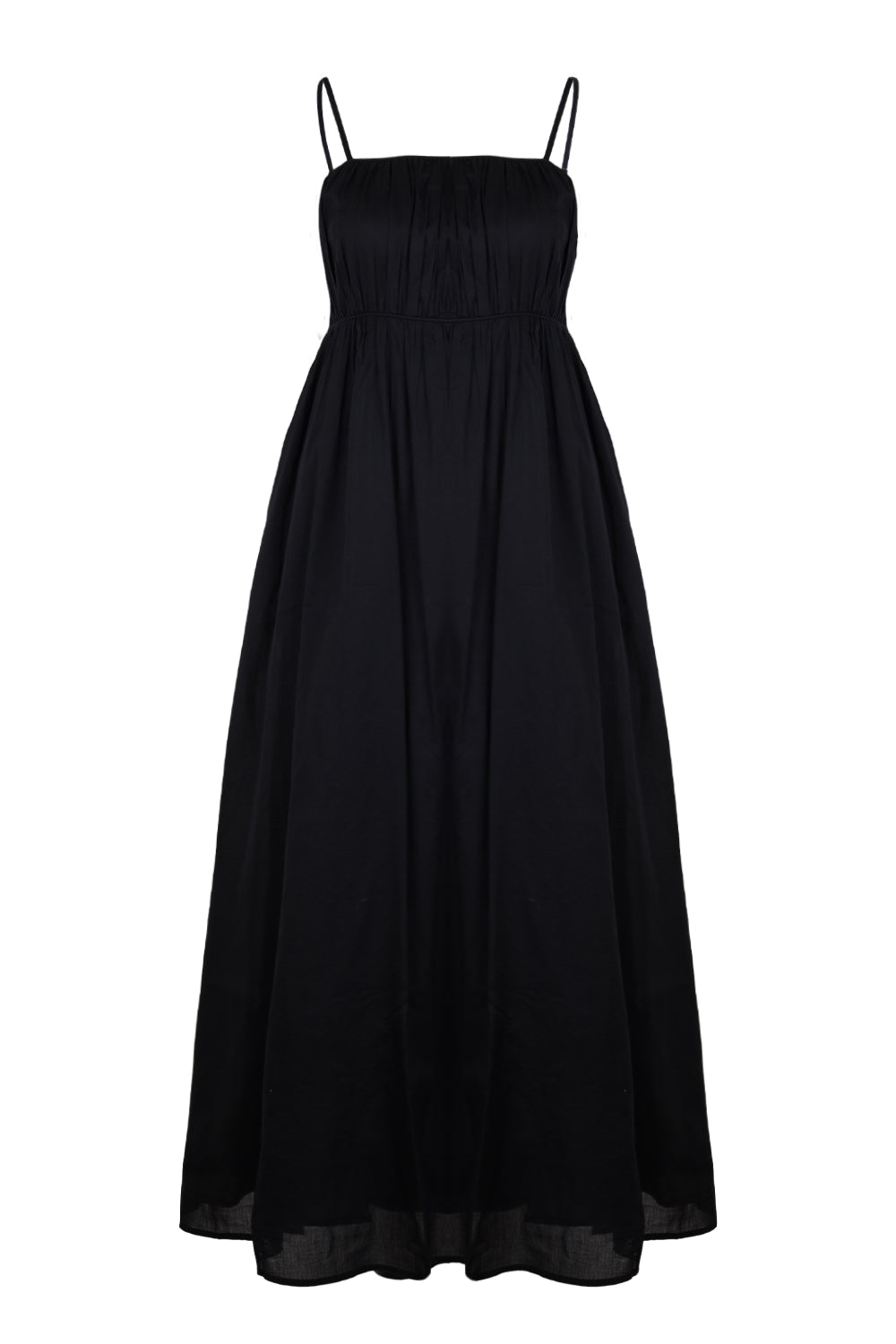 Load image into Gallery viewer, Piped Maxi Dress Black
