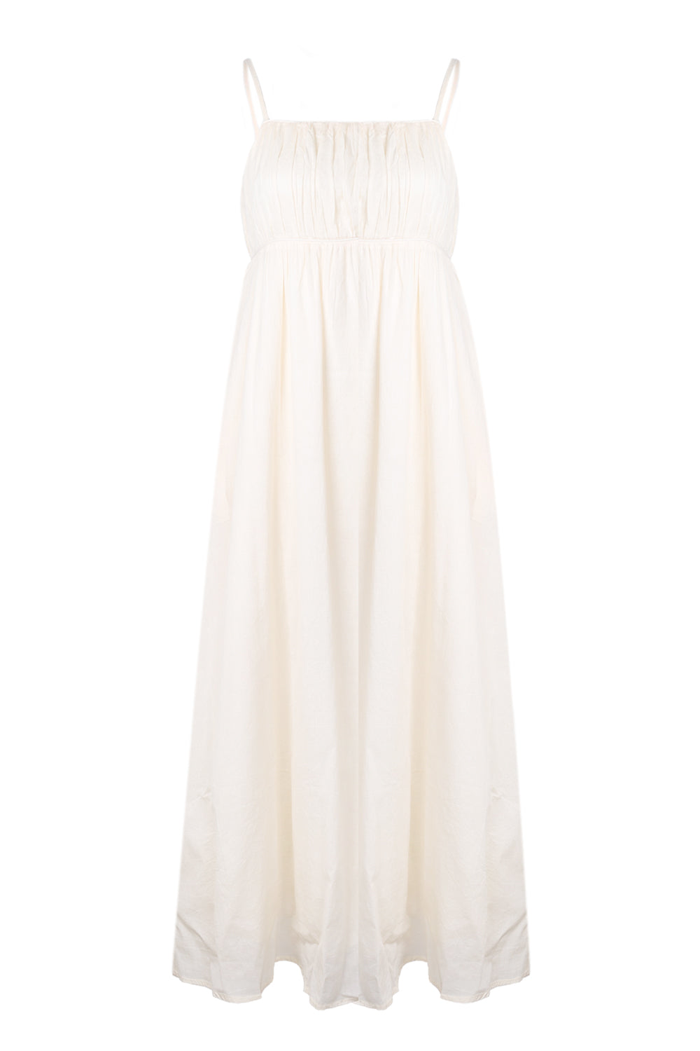 Load image into Gallery viewer, Piped Maxi Dress Ecru
