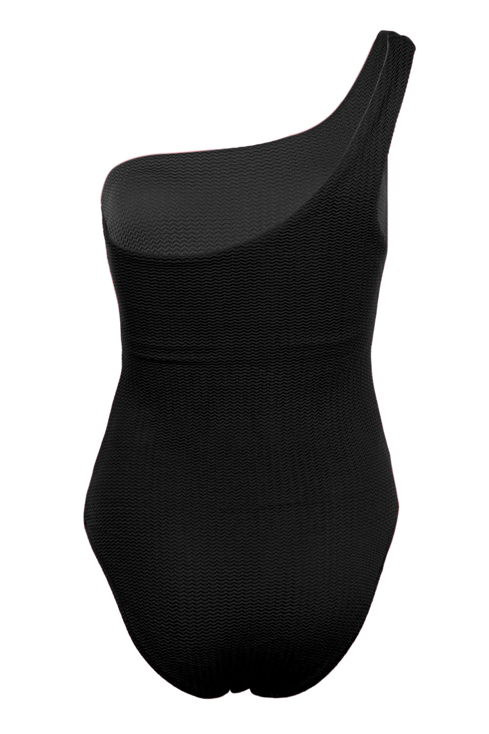 Load image into Gallery viewer, Sea Dive One Shoulder One Piece Black
