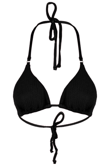 Slide Tri Bikini Top Black