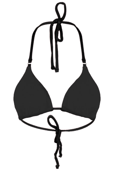 Slide Tri Bikini Top Black