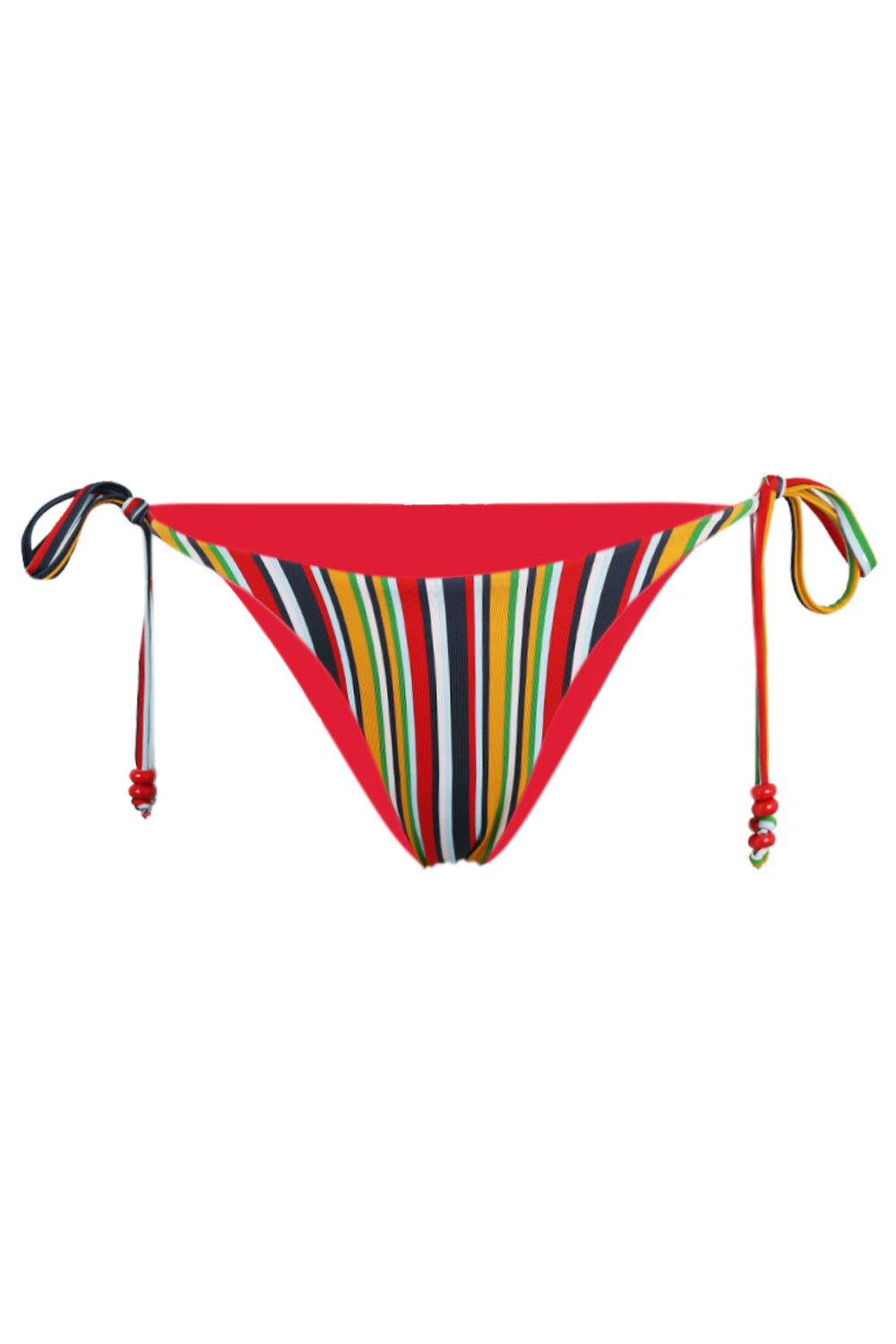 Load image into Gallery viewer, Amoree Side Tie Bikini Bottom - Xyla Stripe
