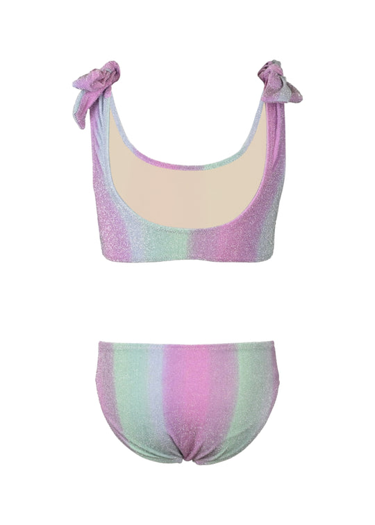 Ocean Ombre Girls Shimmer Bunny Tie Bikini