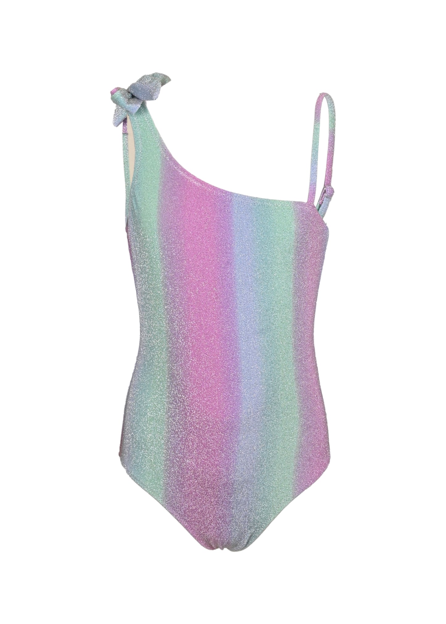 Load image into Gallery viewer, Ocean Ombre Girls Shimmer One Shoulder One Piece Swimsuit
