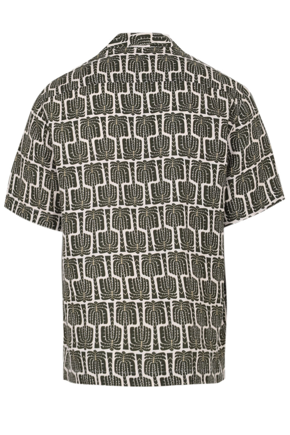 Load image into Gallery viewer, Roberto Palmeira Printed Linen Shirt Dark Olive
