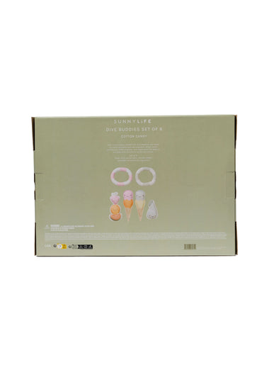 Dive Buddies Cotton Candy Multi Set of 6 - Beach Toy